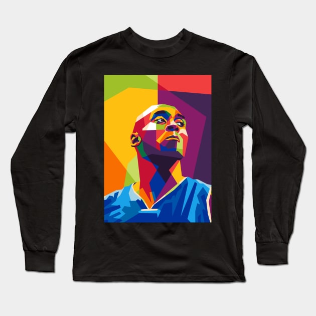 lakers bryant wpap Long Sleeve T-Shirt by cool pop art house